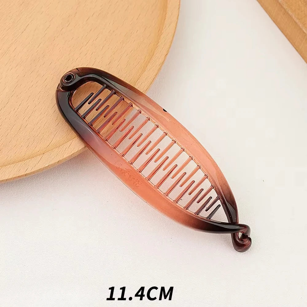 Pince Banane Élégance Mate – Queue de Cheval & Chignon