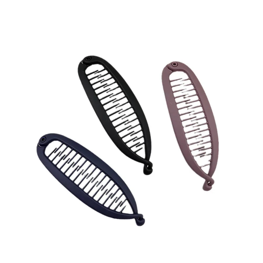 Pince Banane Élégance Mate – Queue de Cheval & Chignon