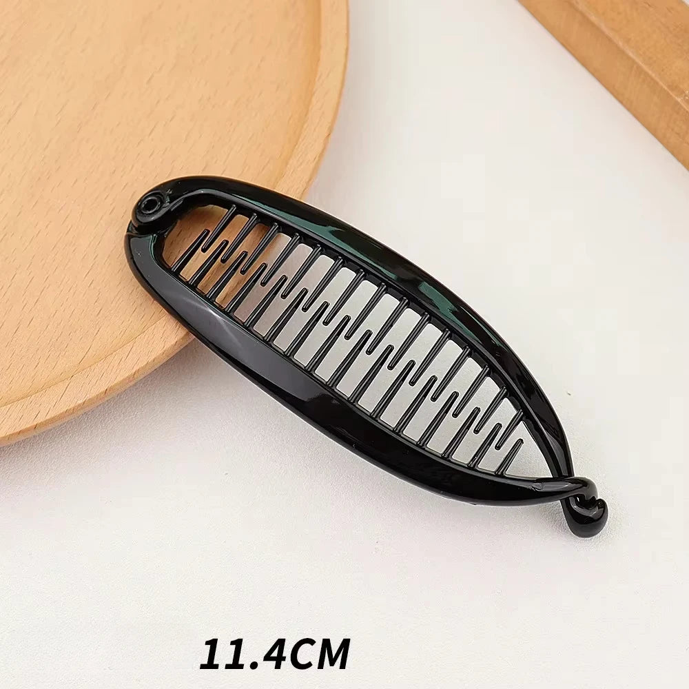 Pince Banane Élégance Mate – Queue de Cheval & Chignon