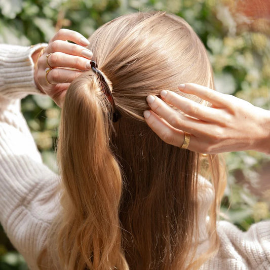 Pince Banane Élégance Mate – Queue de Cheval & Chignon